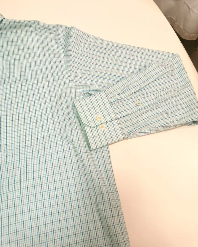 Men's Vintage Medium Izod Checkered Shirt Long Sleeve image indicator(5)