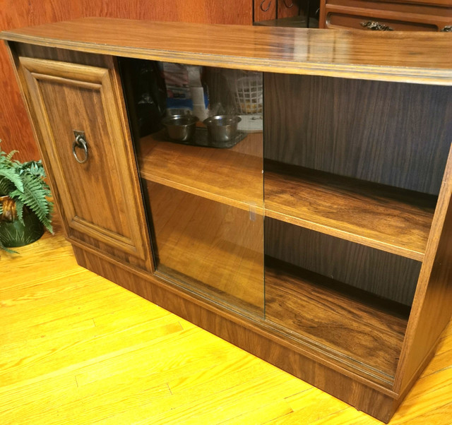 Display Unit Two Glass Sliding Windows and Door Vintage