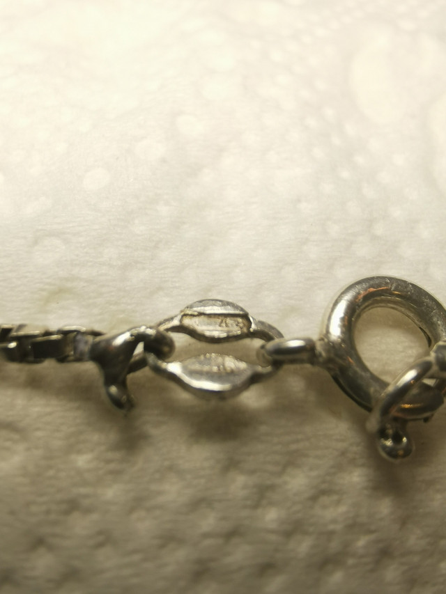 Sterling Silver Box Chain 20 inch and Moonstone Elephant Pendant - photo 5