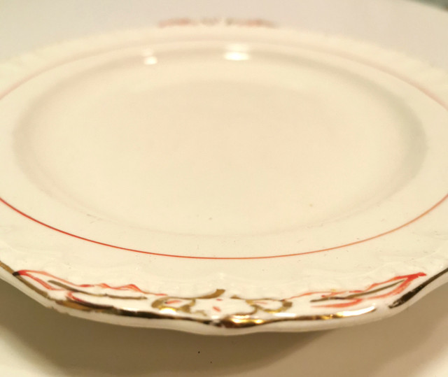 Cream oval platter gold red trim England by Grindley Vintage - photo 2