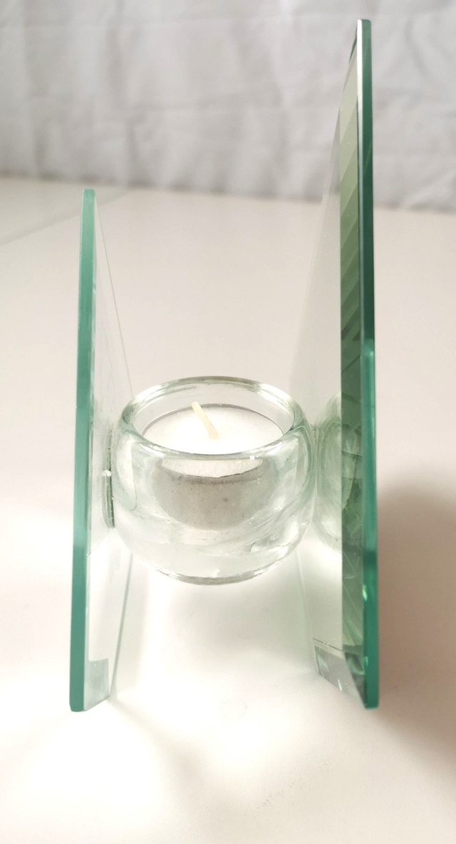 Tea Light Unique Bevelled with Engraved Design - photo 4