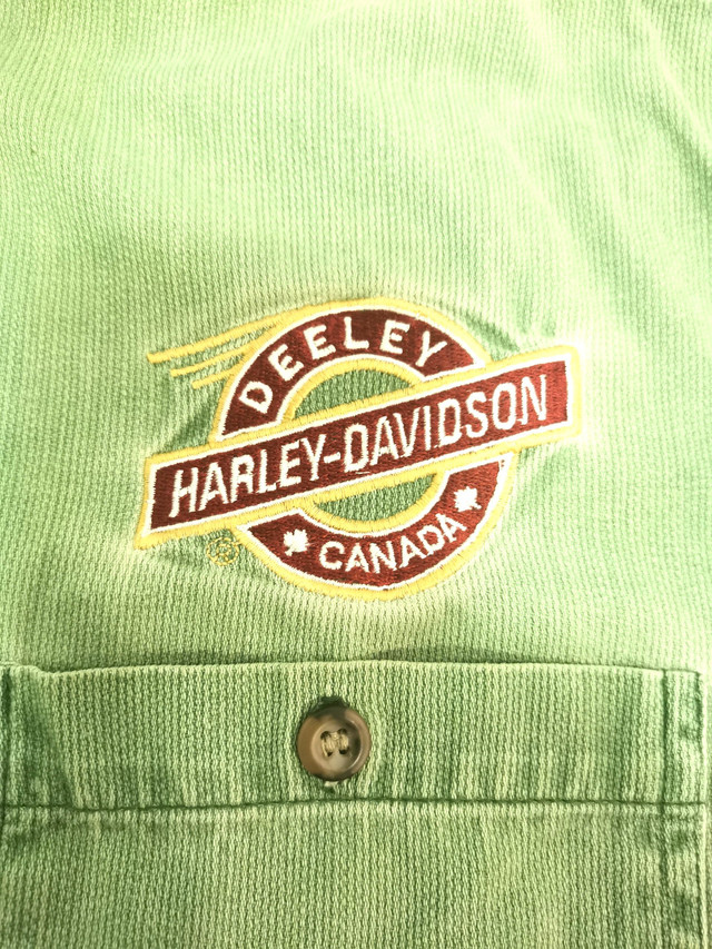 Harley Davidson Shirt Long Sleeve Button Up Mens Small Vintage - photo 3