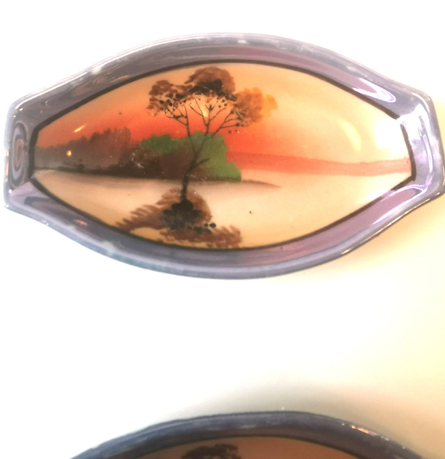 Takito Celery Dish Open Salts Hand Painted Made in Japan Vintage - photo 5