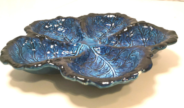 Serving Dish Vintage Inarco Japan Mood Indigo FIve Section