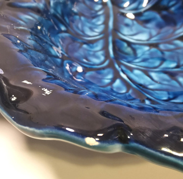 Serving Dish Vintage Inarco Japan Mood Indigo FIve Section - photo 5