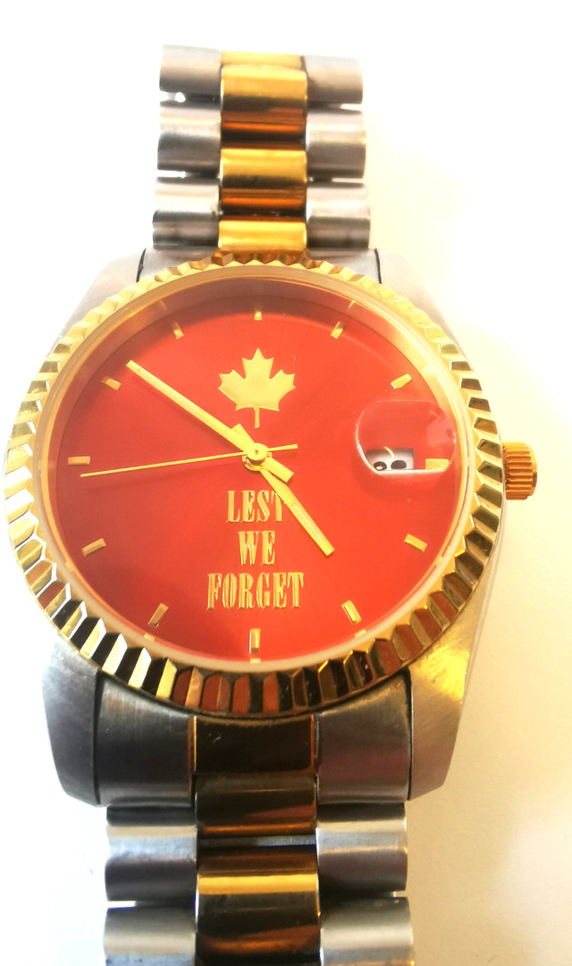 Watch Canadian Lest We Forget Commemorative Stainless Steel