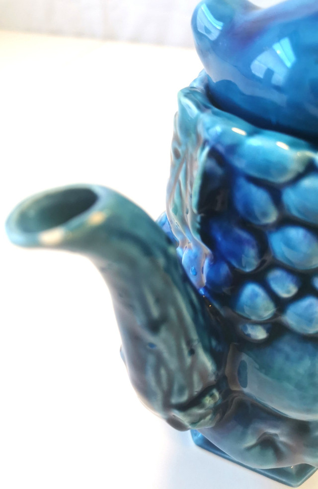 Inarco Mood Indigo Blue Fruit Ceramic Server E2430 Japan 60s 8' - photo 4