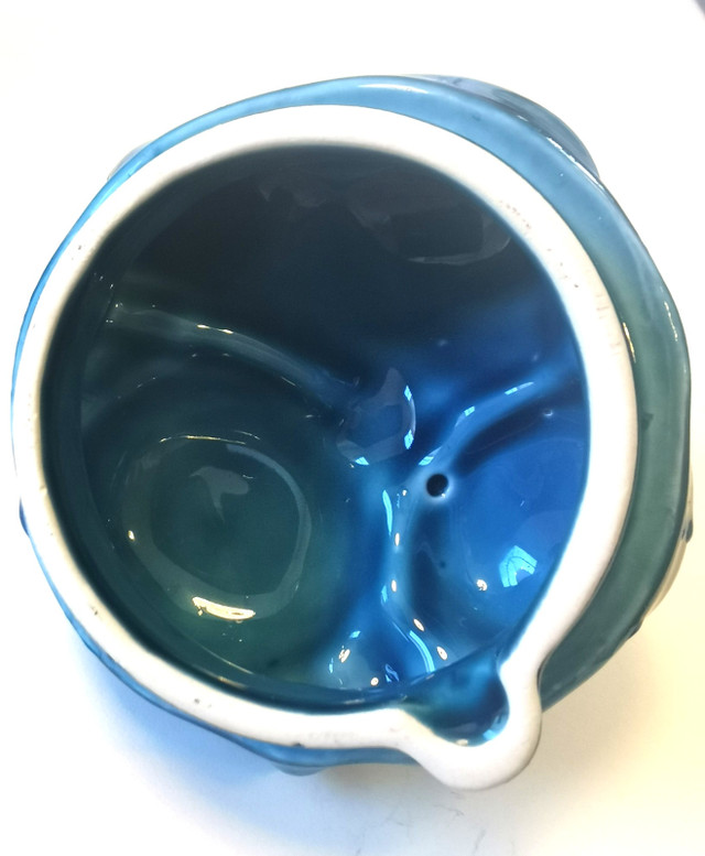 Inarco Mood Indigo Blue Fruit Ceramic Server E2430 Japan 60s 8' - photo 5