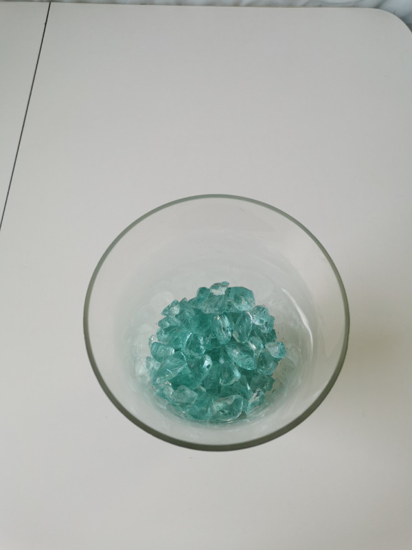 Vase complimented with cut crystal turquoise - photo 4