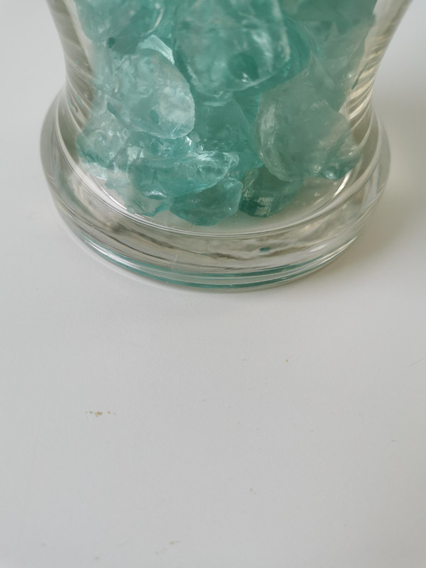 Vase complimented with cut crystal turquoise - photo 5