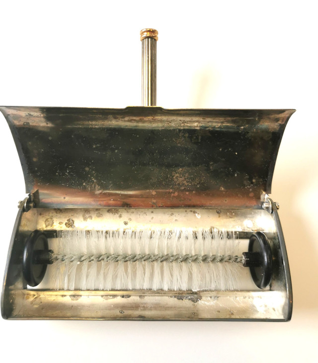 Zino Chrome Table Sweeper Crumb Brush Italian Handheld 1950s - photo 5