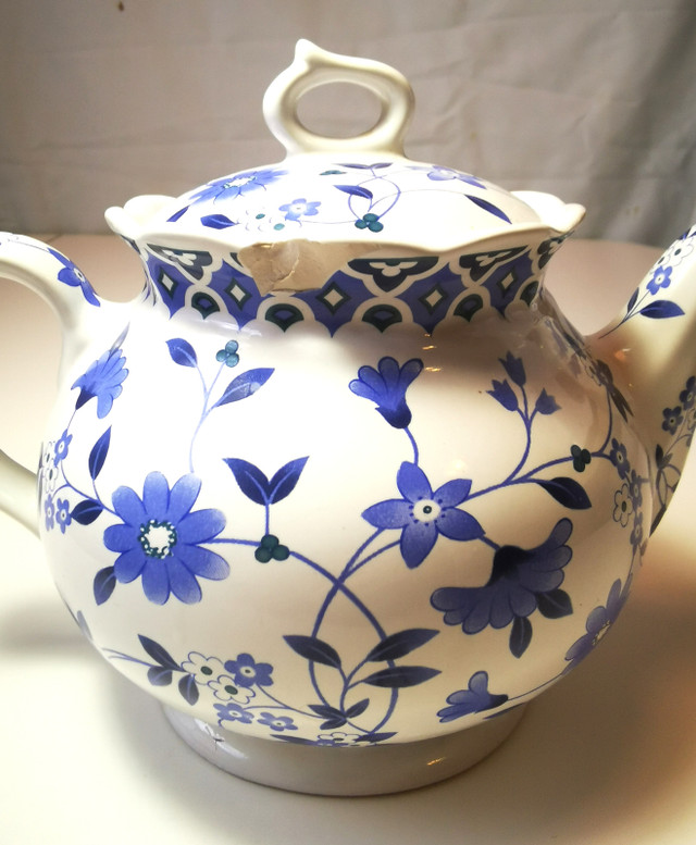 Vintage Sadler Bristol Blue Large 6 Cup Teapot Made in England - photo 3