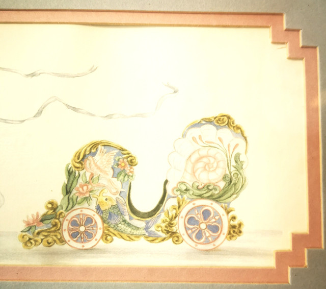 Framed Art Judy Faye Faucher Carousel Horse & Carriage - photo 2