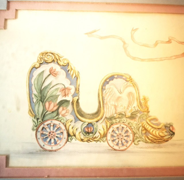 Framed Art Judy Faye Faucher Carousel Horse & Carriage - photo 5