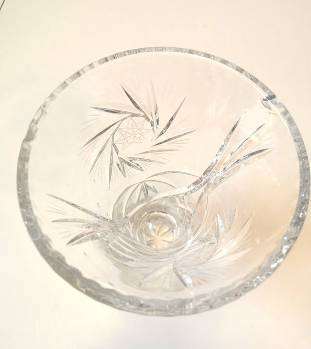 Vintage Cut Glass Lead Crystal Vase - photo 2