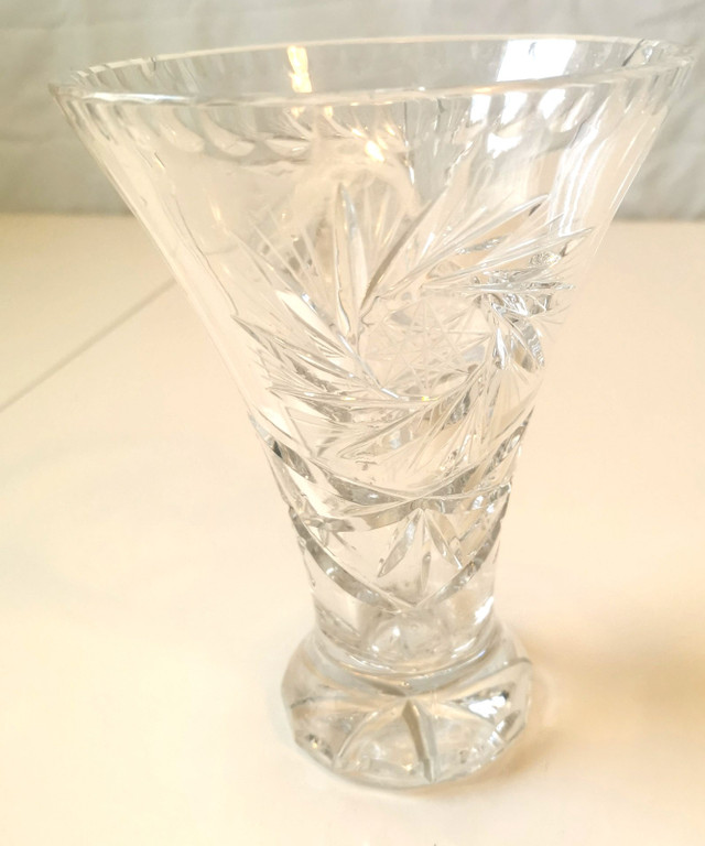 Vintage Cut Glass Lead Crystal Vase - photo 4
