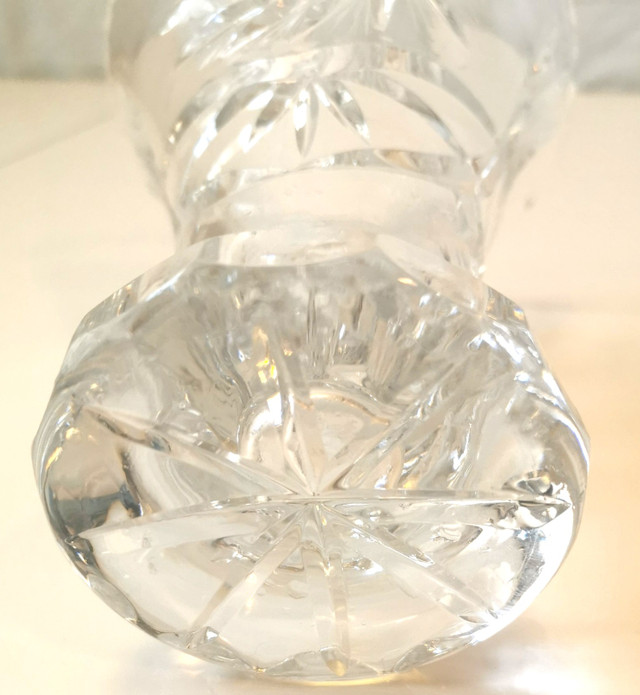Vintage Cut Glass Lead Crystal Vase - photo 5