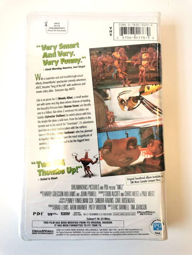 Five Vintage VHS Movies Three Unopened - photo 4