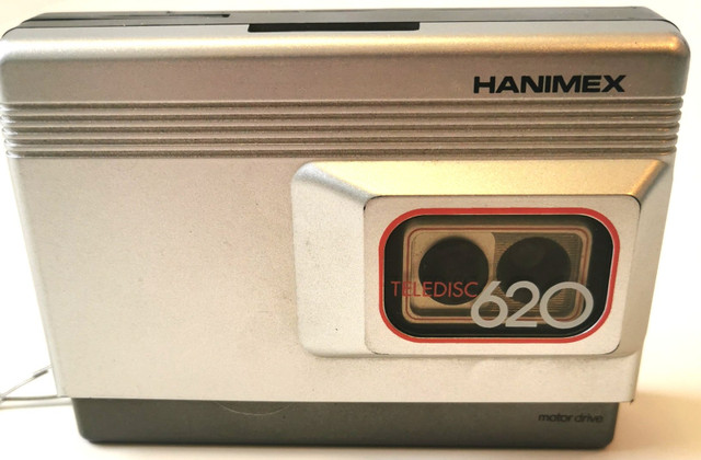Retro Hanimex Teledisc 620 Camera 110 Film Motor Drive Untested