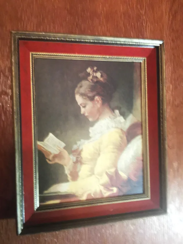 Young Girl Reading Fragonard Limited Print #1210 thumbnail