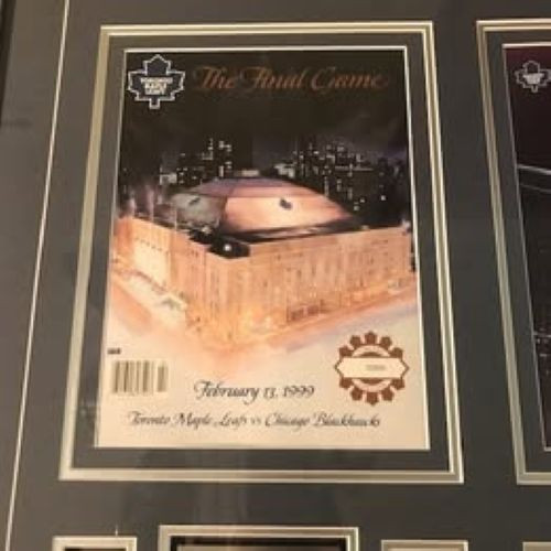 Framed Official Programs 2: Last Game Maple Leaf Gardens, First - photo 5