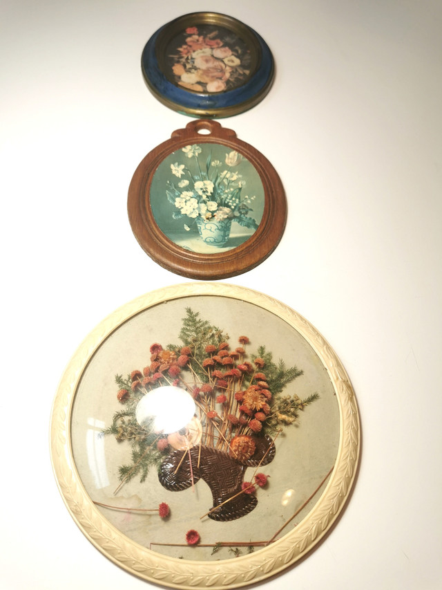 Wall hangings Three Vintage to older Vintage Botanical - photo 2