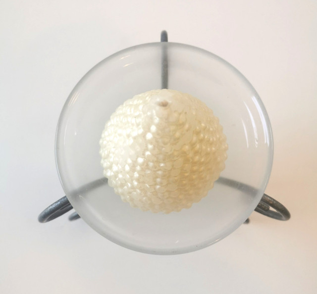Frosted Glass Wrought Iron Candle Holder - photo 2
