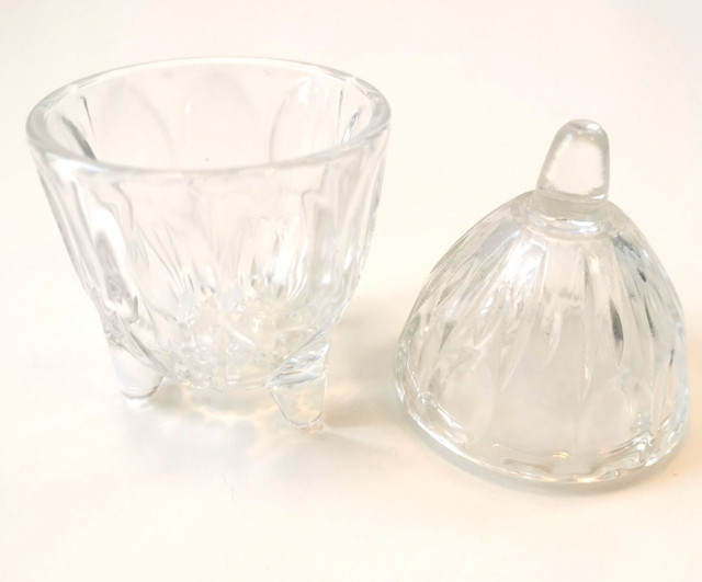 Vintage Glass Vanity Jar with Lid - photo 2