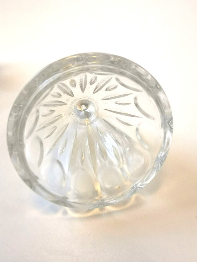 Vintage Glass Vanity Jar with Lid - photo 4