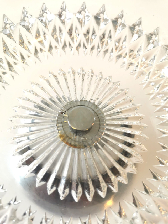 Vintage Diamond Point Glass Dessert Dish - photo 5