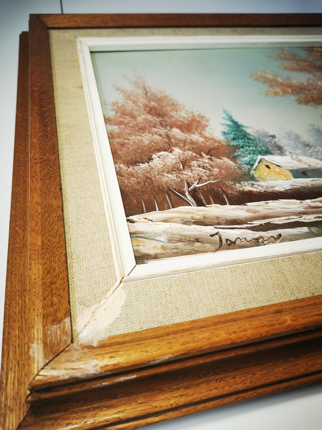 Oil Painting Countryside Landscape Signed Vintage - photo 5
