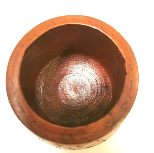 Acorn Hardwood Lidded Container Hand Carved Vintage - photo 4