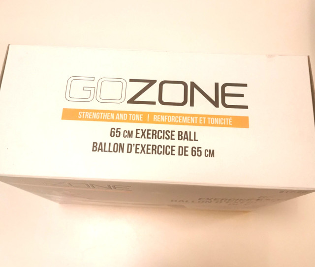 Exercise Ball GOZONE 65cm for people five foot 6 to five foot 11 - photo 2