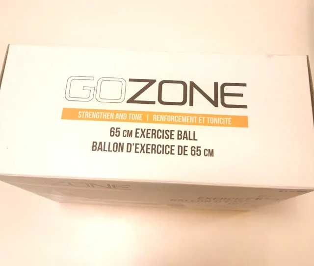 Exercise Ball GOZONE 65cm for people five foot 6 to five foot 11 image indicator(2)