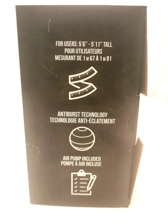 Exercise Ball GOZONE 65cm for people five foot 6 to five foot 11 image indicator(3)