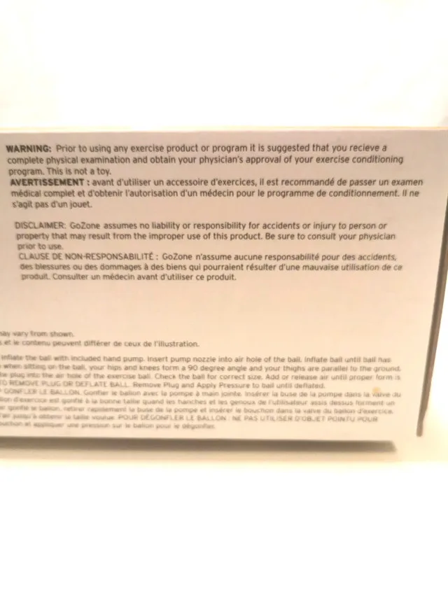 Exercise Ball GOZONE 65cm for people five foot 6 to five foot 11 image indicator(8)