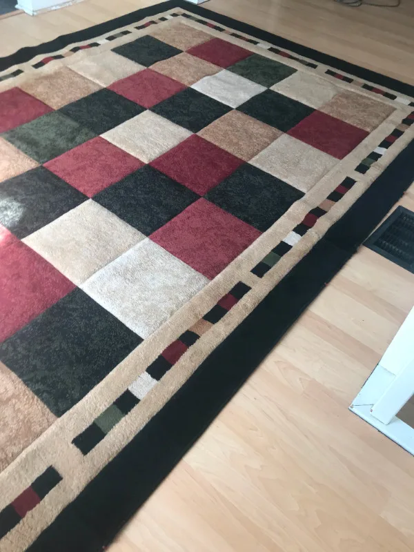 Milano Area Rug 6 feet 6 inches by 9 feet 6 inches lightly used thumbnail