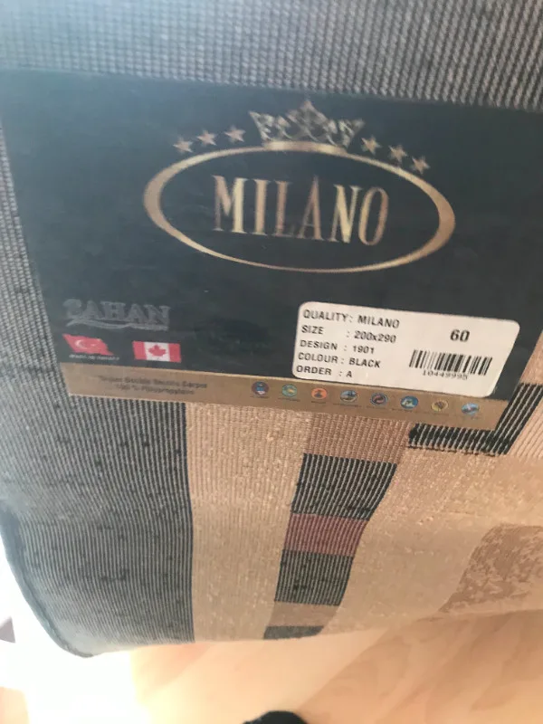 Milano Area Rug 6 feet 6 inches by 9 feet 6 inches lightly used image indicator(7)