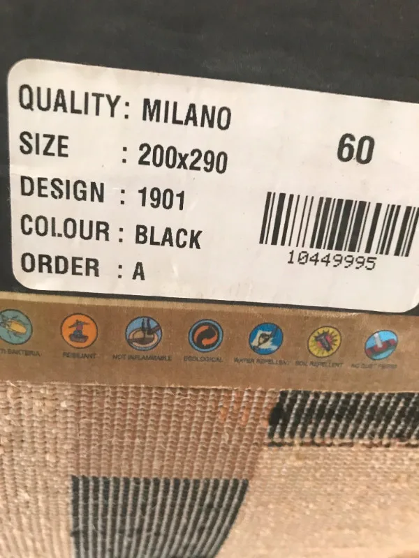 Milano Area Rug 6 feet 6 inches by 9 feet 6 inches lightly used image indicator(8)