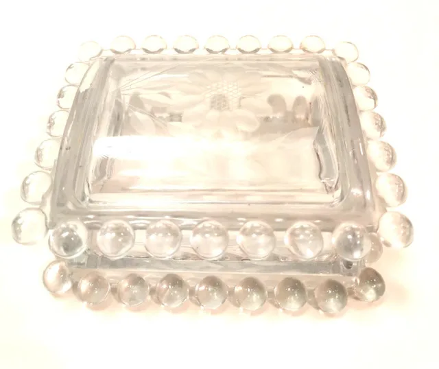 Decorative Glass U.S. 1890-1915 pressed glass beaded hobnail image indicator(2)