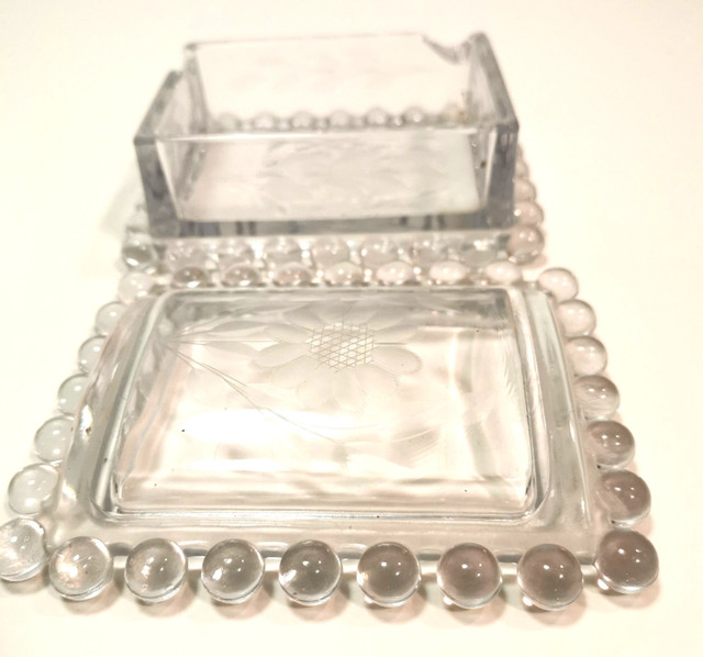 Decorative Glass U.S. 1890-1915 pressed glass beaded hobnail - photo 5