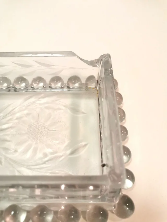 Decorative Glass U.S. 1890-1915 pressed glass beaded hobnail image indicator(6)