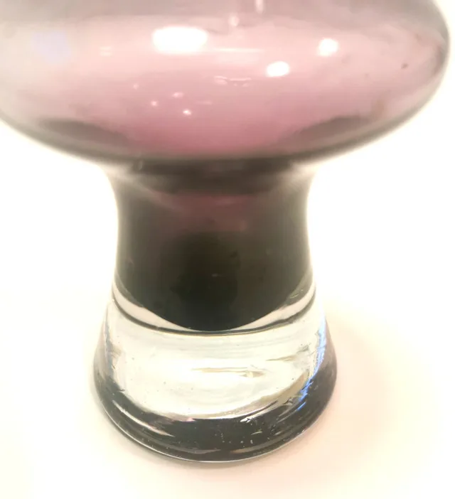 Vintage 1960s Purple Amethyst Glass Vase image indicator(2)