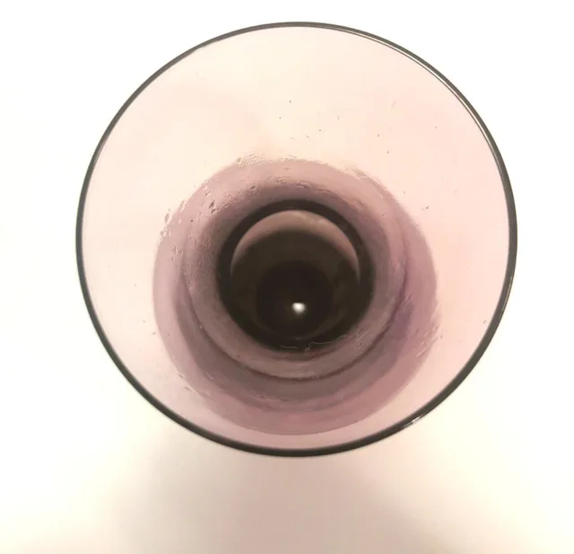 Vintage 1960s Purple Amethyst Glass Vase image indicator(3)
