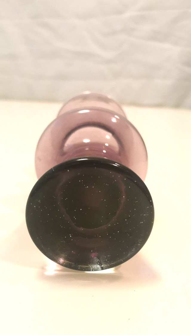 Vintage 1960s Purple Amethyst Glass Vase - photo 5