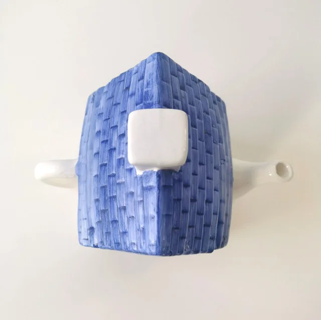 Tea Pot House with Removable Roof aka Lid Vintage image indicator(3)