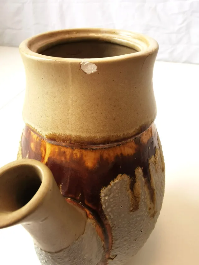 Teapot Coffee Pot Canada Stoneware Laurentian Tundra 840 image indicator(7)