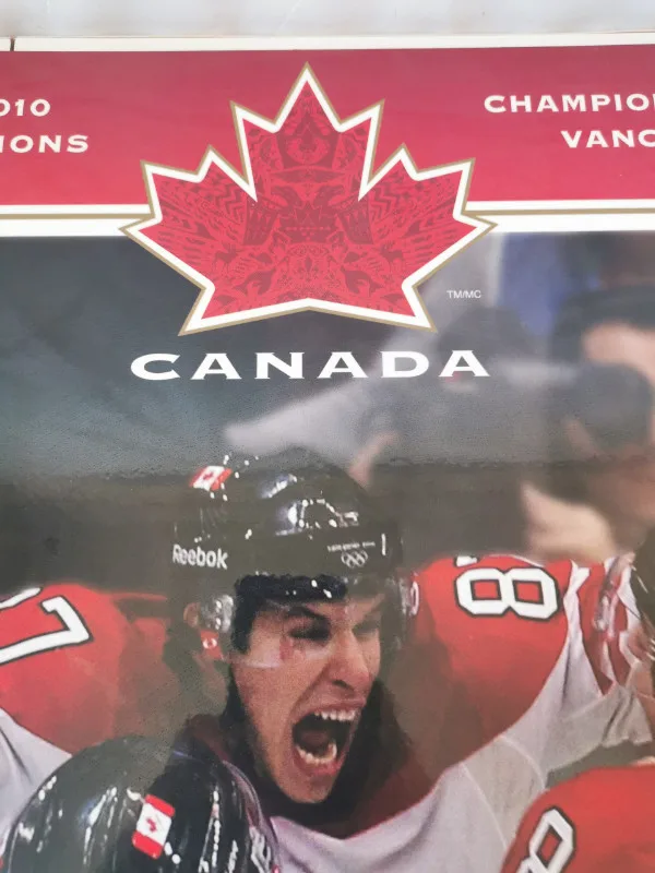 Golden Goal Team Canada 2010 Plaque Hardback .25 inch width. image indicator(2)