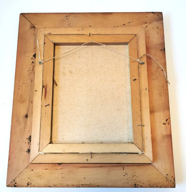 Vintage Signed Cezino Winter Landscape Oil Painting image indicator(9)