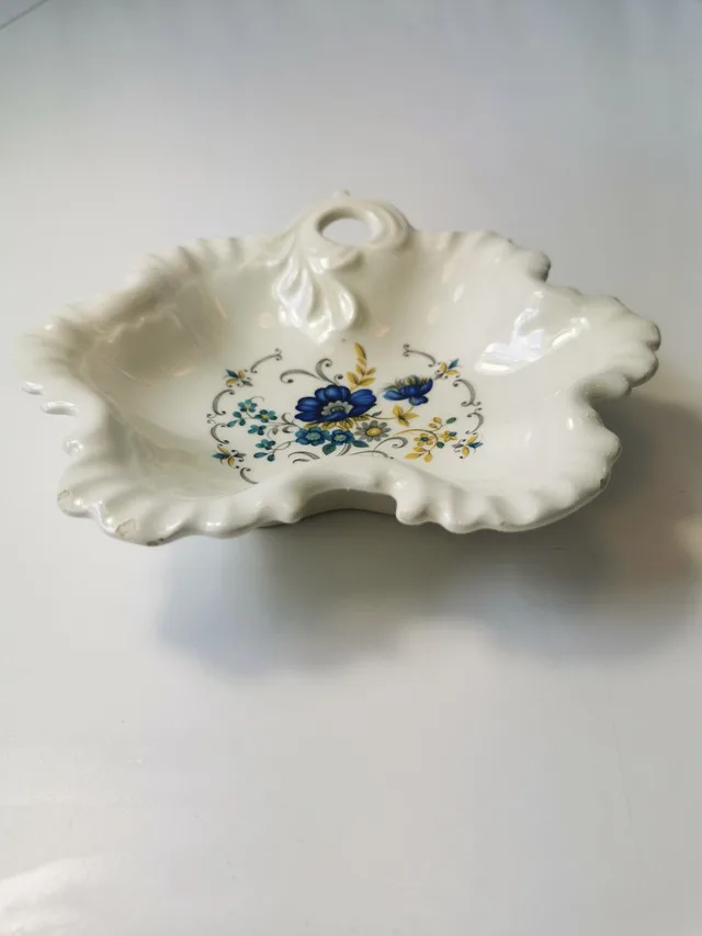 Candy Dish Limoge France Botanical Vintage Porcelain thumbnail